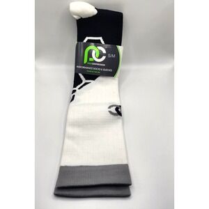 Pro Compression Marathon Runner Knee High Socks Black White Size S/M - BRAND NEW
